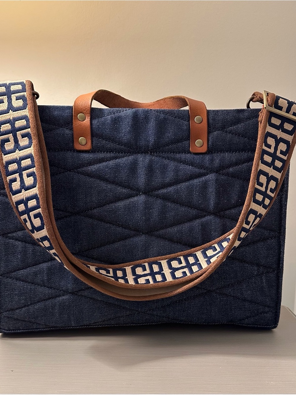 Parker Thatch Quilted Denim Mimi - Picture 2 of 5